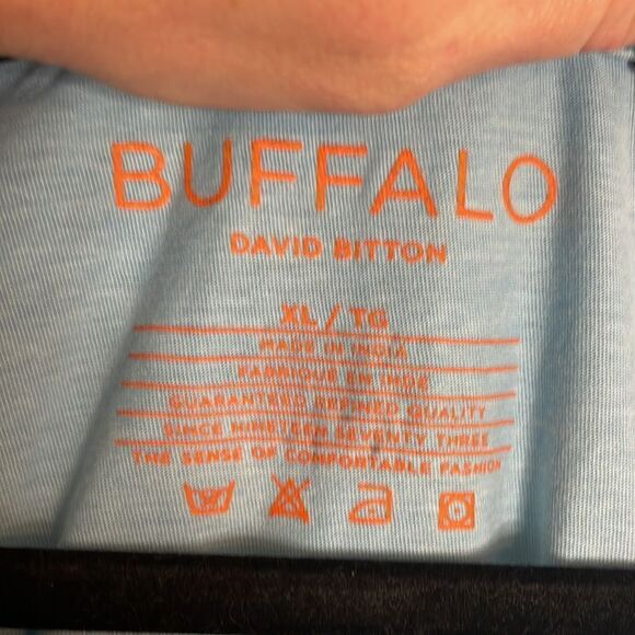 buffalo David bitton mens blue tropical t-shirt size XL - Picture 5 of 7